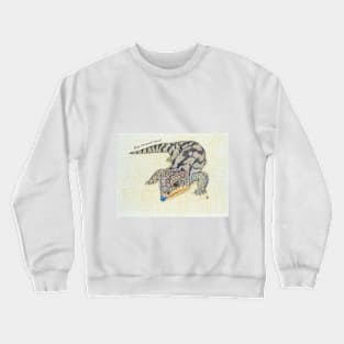 Blue Tongued Lizard 2 Crewneck Sweatshirt